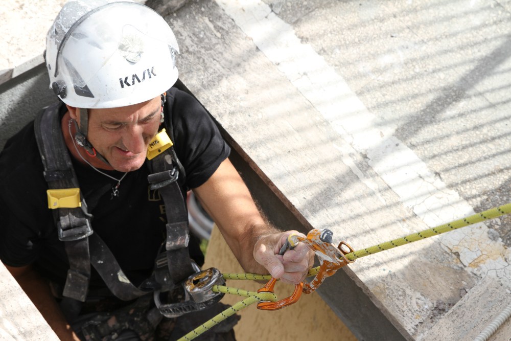 linee vita installazione edilizia su fune